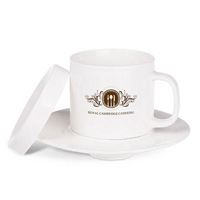 TAZZA CON PIATTINO E COPERCHIO